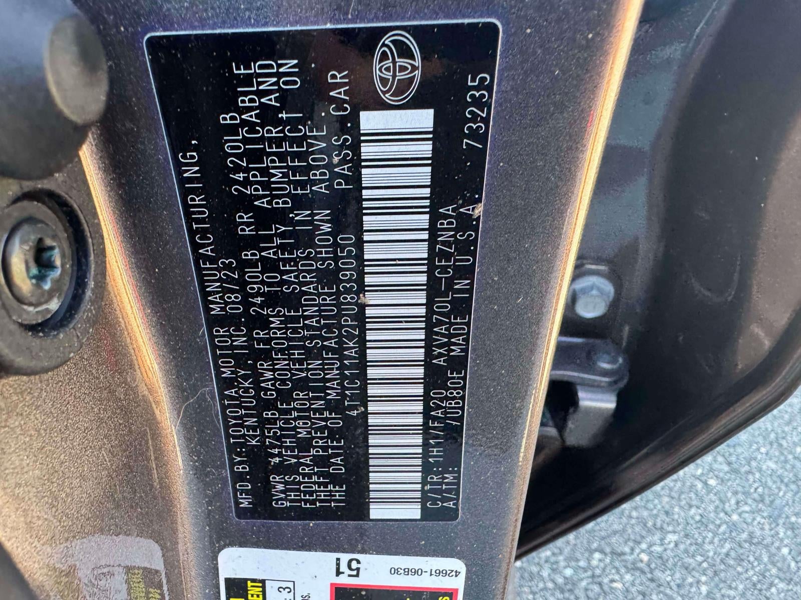 2023 Toyota Camry LE Auto (Natl)