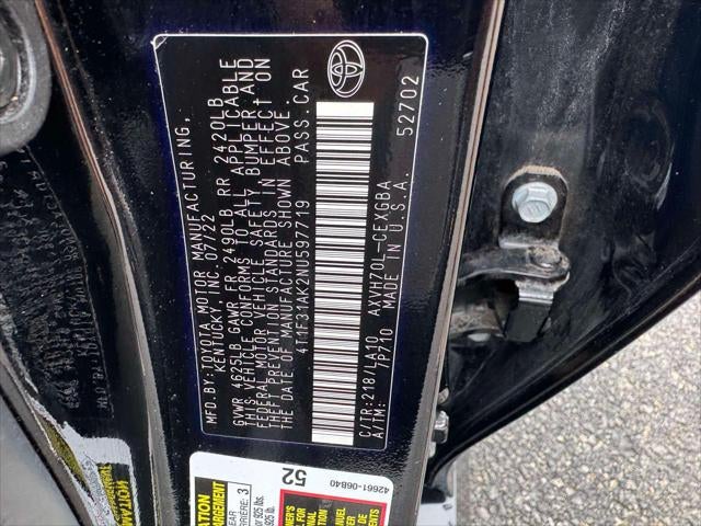 2022 Toyota Camry Hybrid XLE CVT (Natl)