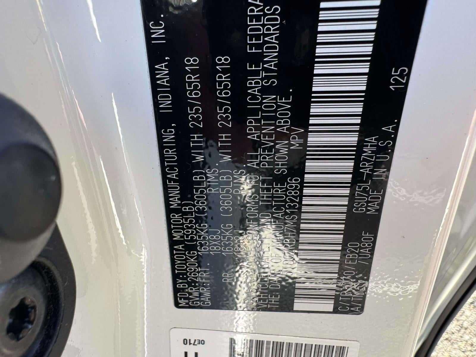 2021 Toyota Highlander XLE AWD (Natl)