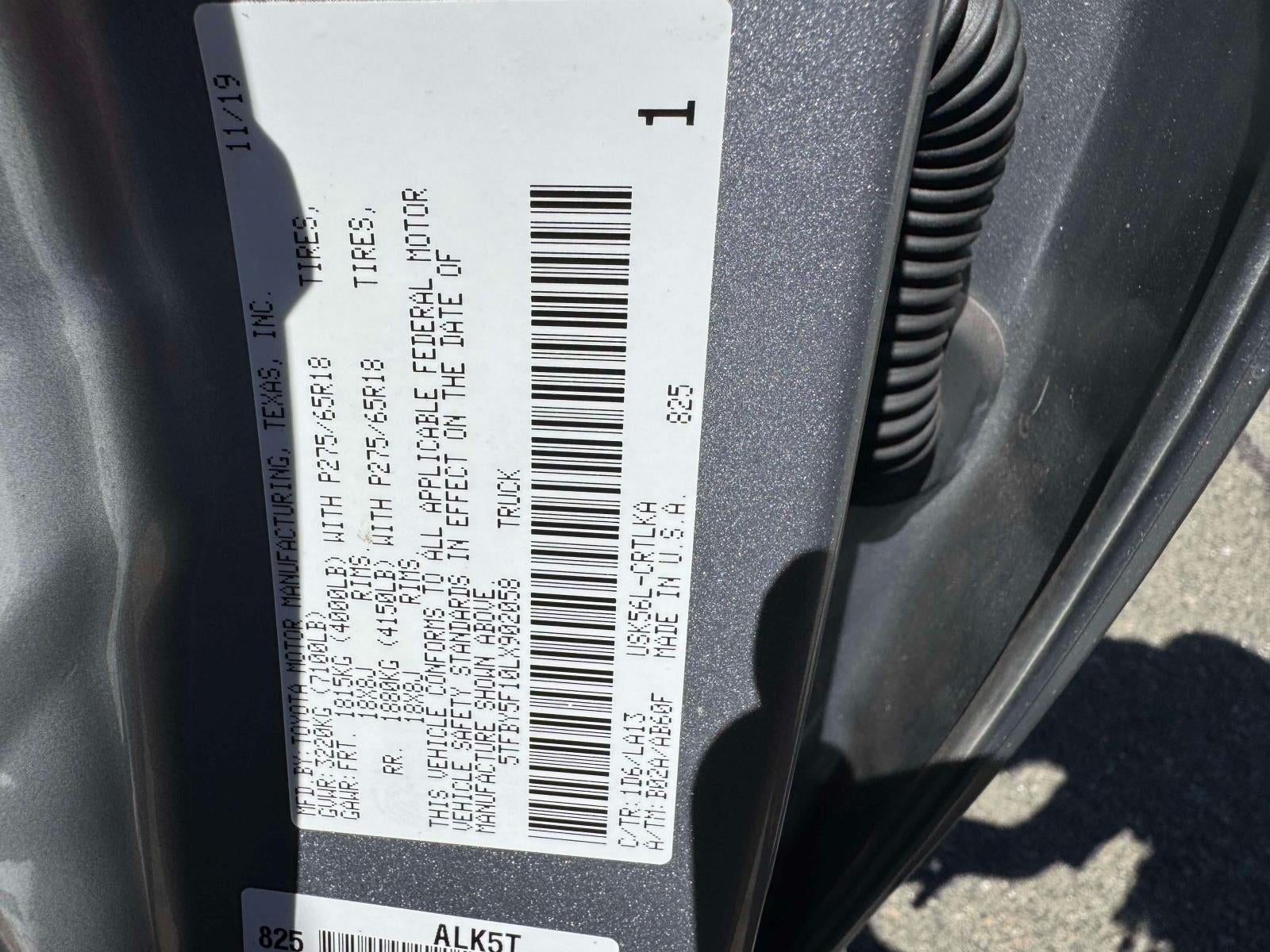 2020 Toyota Tundra 4WD Limited Double Cab 6.5' Bed 5.7L (Natl)