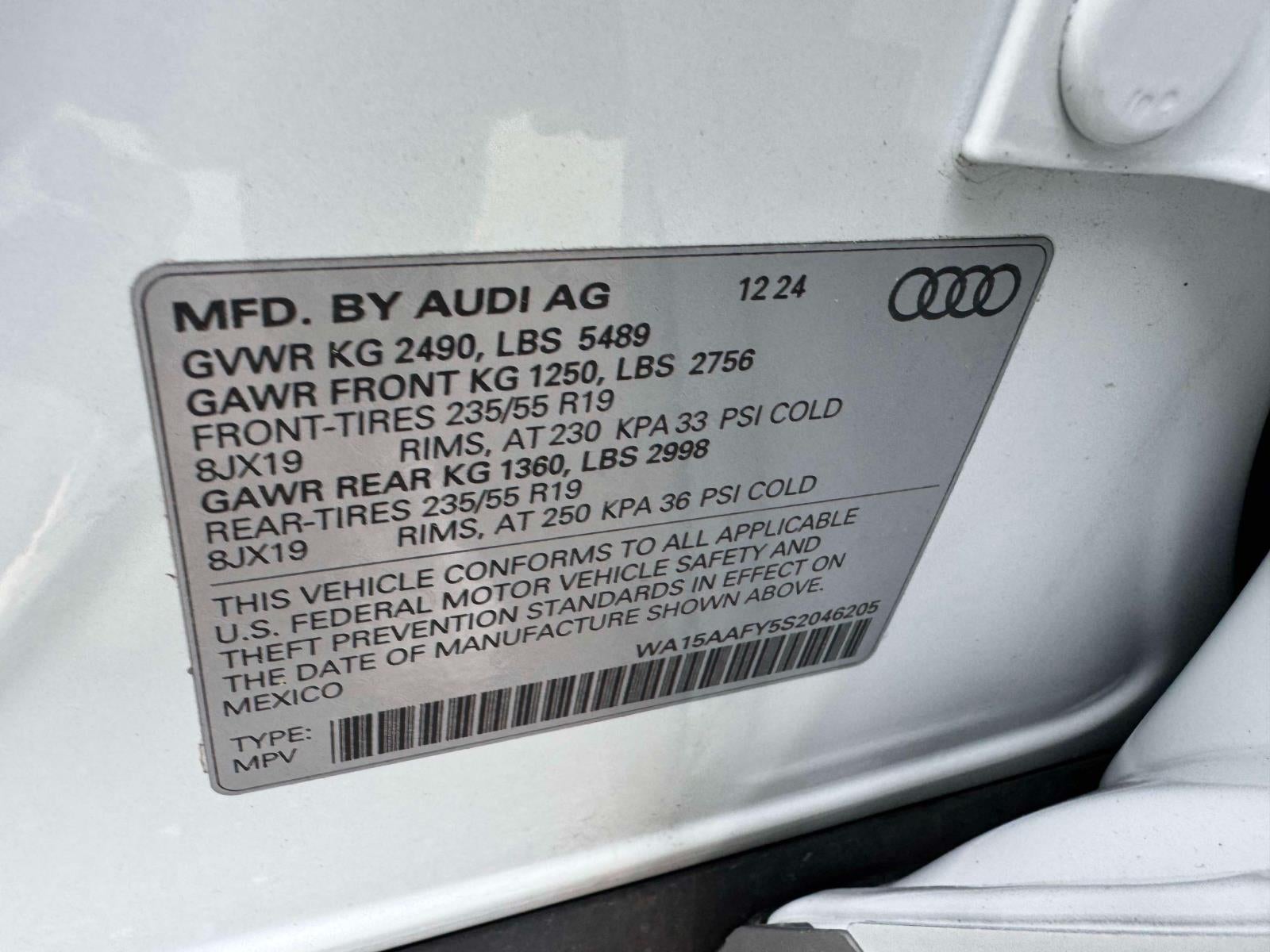2025 Audi Q5 Sportback S line Premium Plus