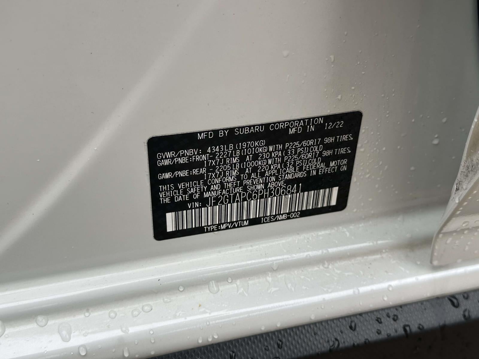 2023 Subaru Crosstrek Premium CVT