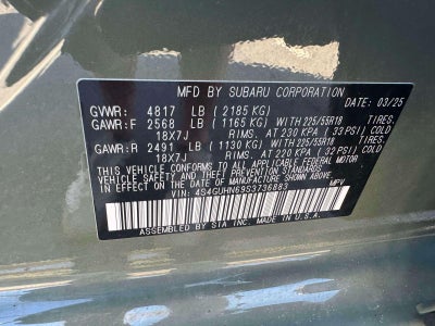 2025 Subaru Crosstrek Limited AWD