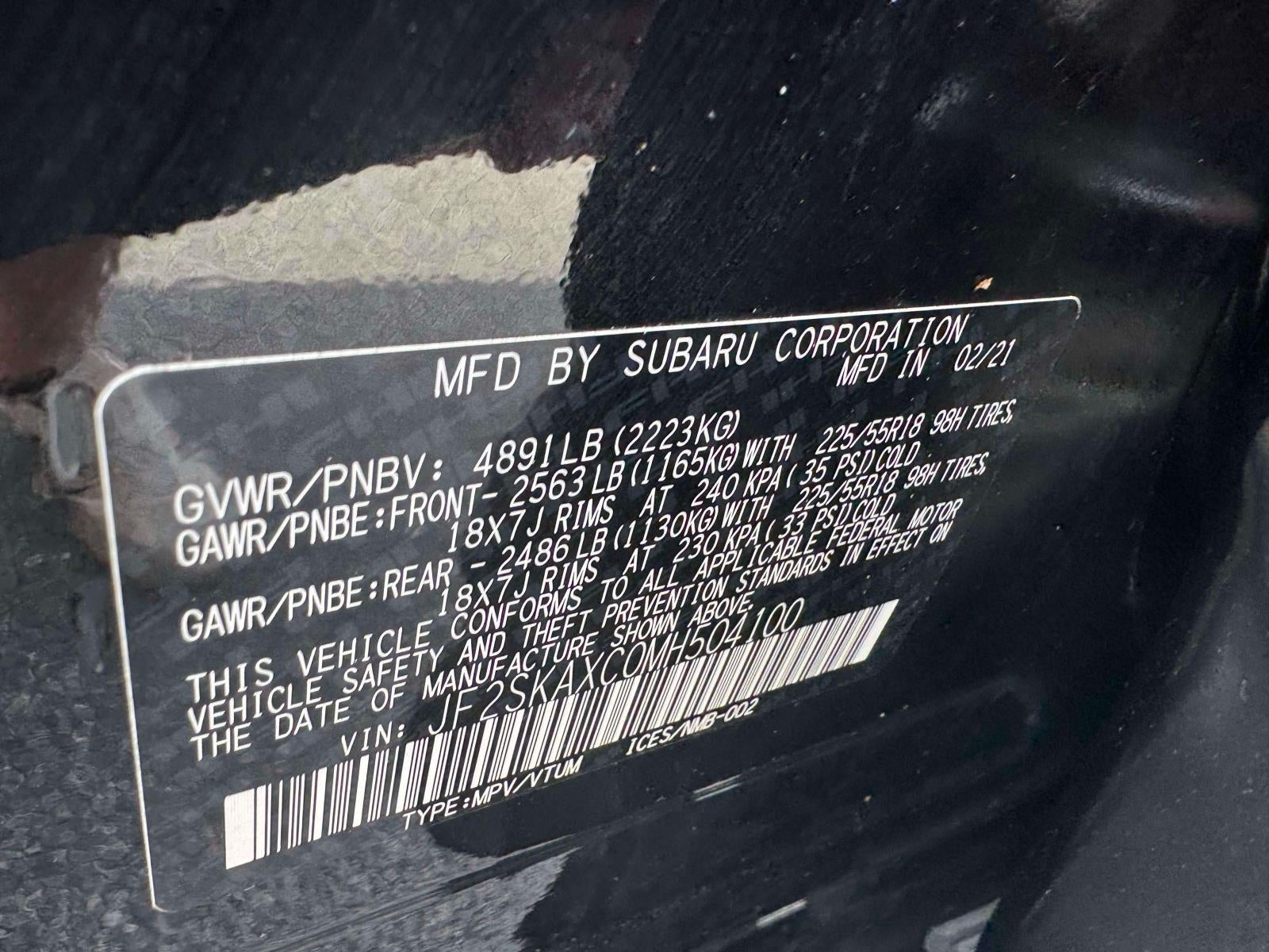 2021 Subaru Forester Touring CVT