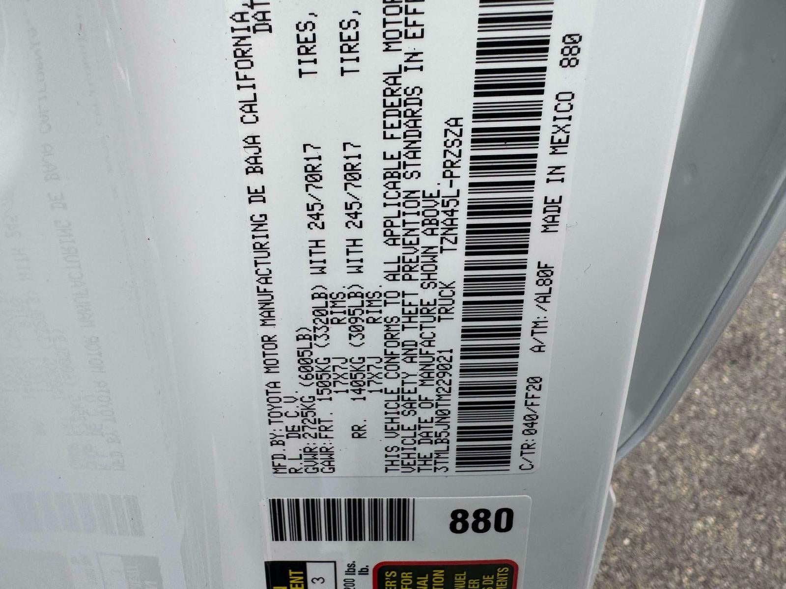 2026 Toyota Tacoma 4WD SR5