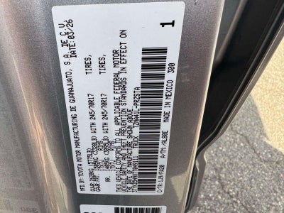 2026 Toyota Tacoma 2WD SR