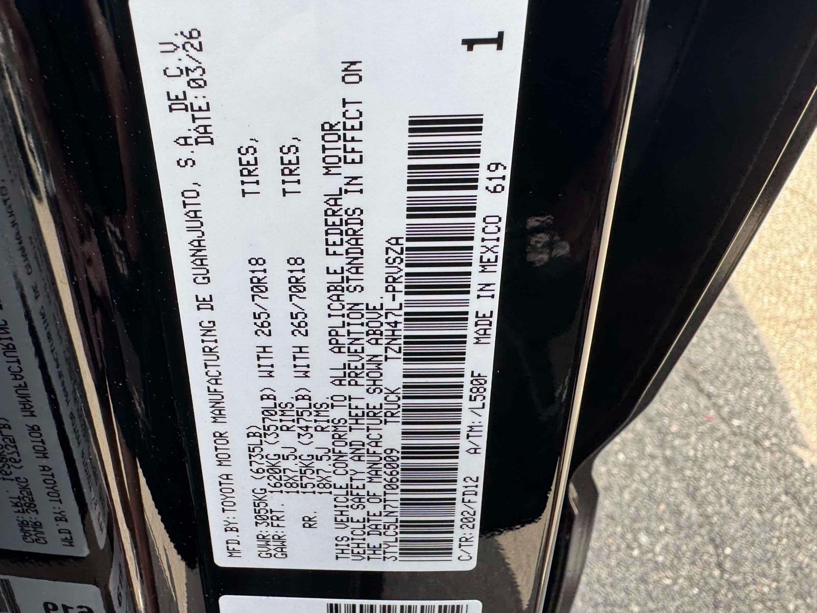 2026 Toyota Tacoma 4WD Tacoma TRD Off-Road