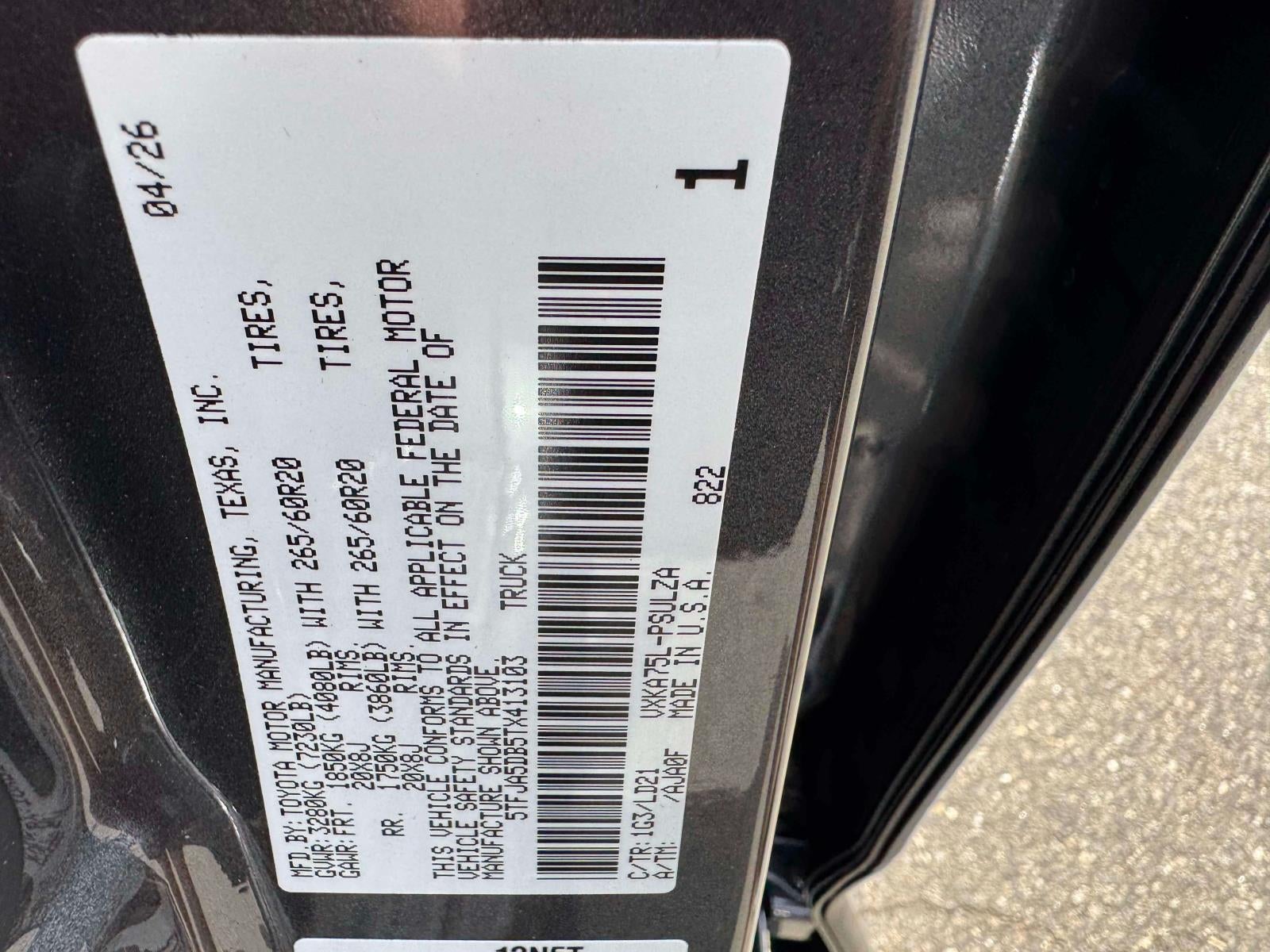 2026 Toyota Tundra 4WD Limited