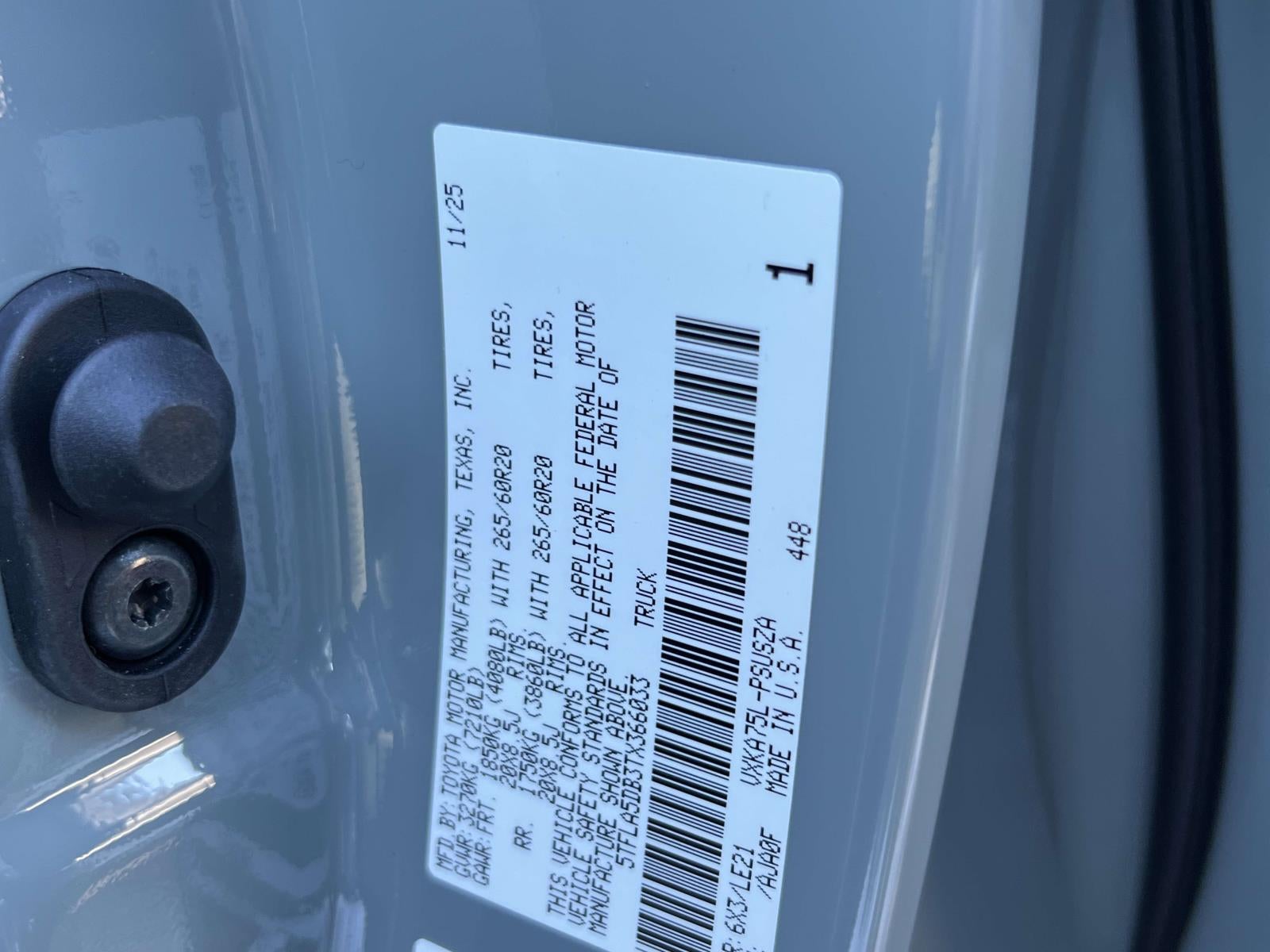 2026 Toyota Tundra 4WD SR5