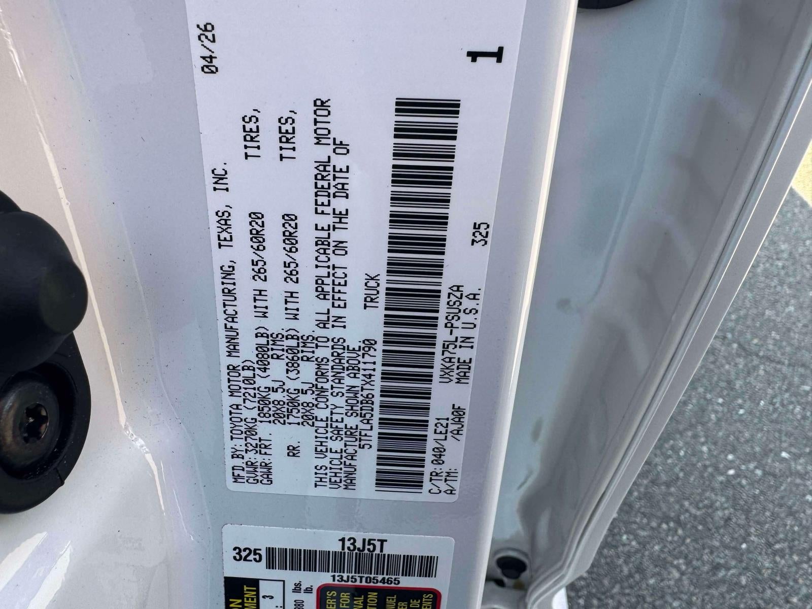 2026 Toyota Tundra 4WD SR5