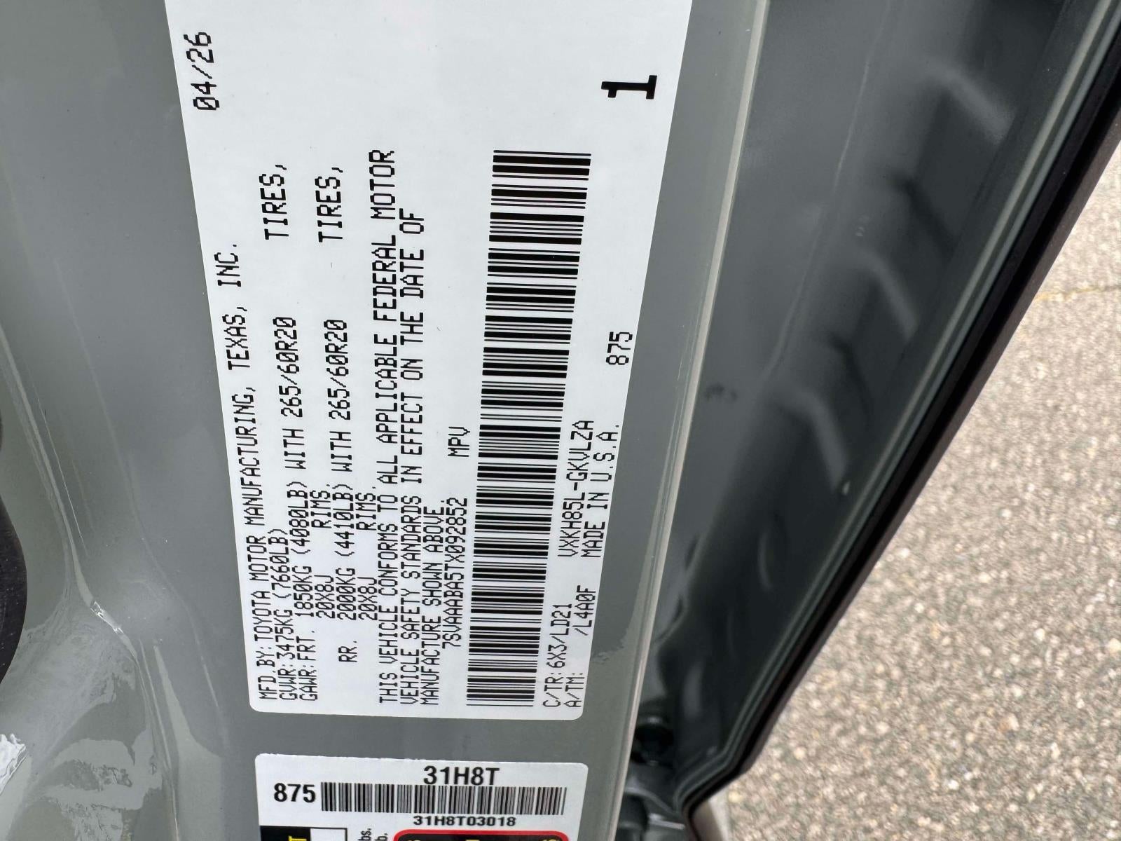 2026 Toyota Sequoia Limited