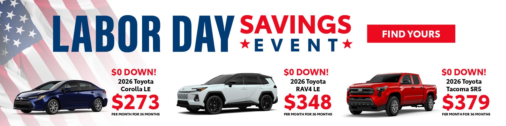Toyota World of Lakewood July Lease Specials